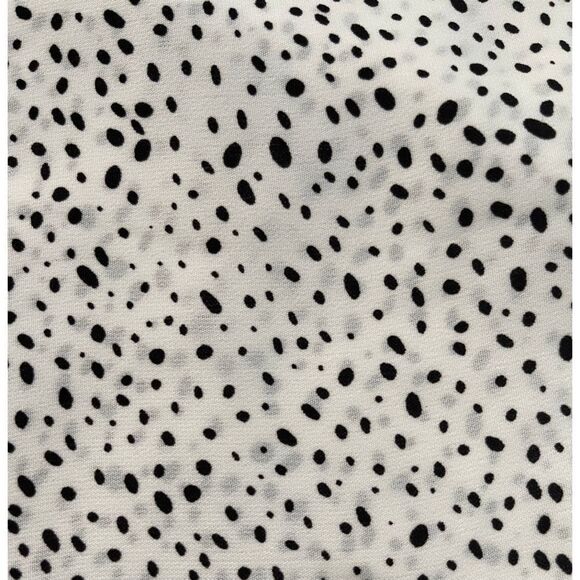 SHEIN Sleeveless Tie Front Dotted Blouse-White with Black Dots-XS - Picture 6 of 6